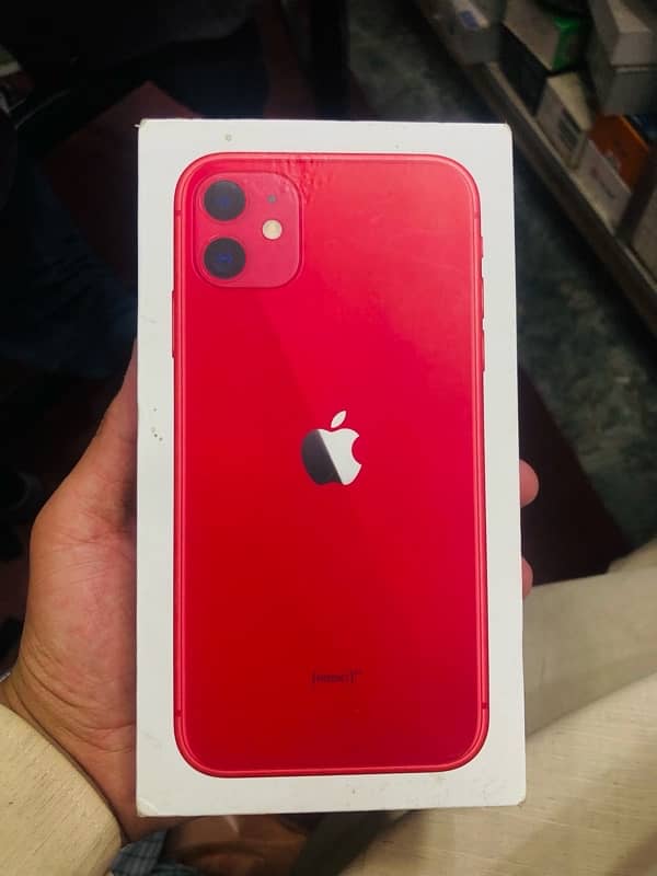 iphone 11 With Box Condition 10/10(Red Colour) Waterproof 64G 1