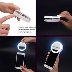 Rechargeable Mobile Selfie LED Ring Light