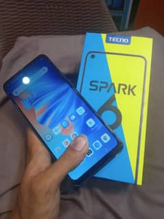 Tecno spark 6 PTA official approveall ok hai 10/8 hai box hai Rm4 GB64