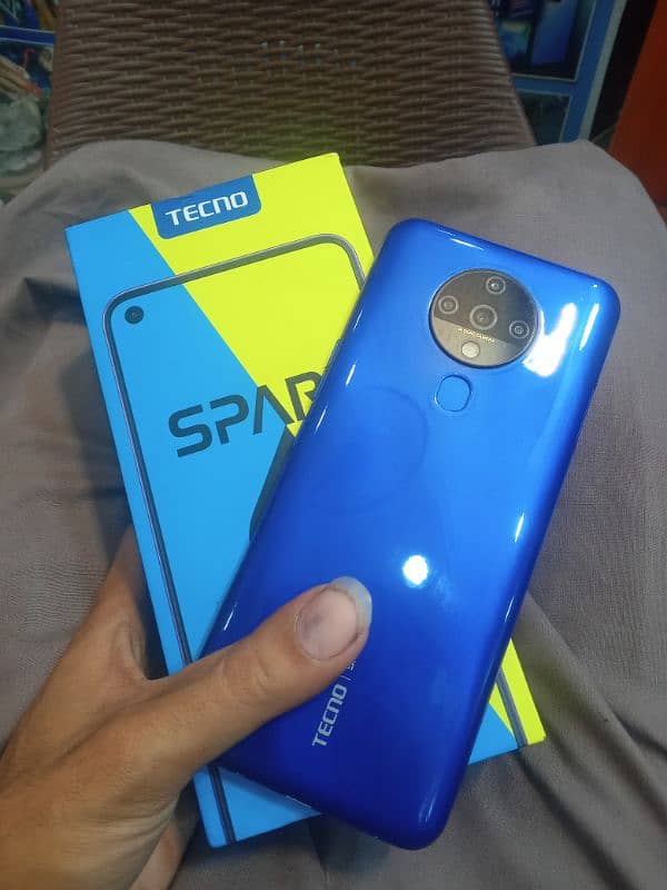 Tecno spark 6 PTA official approveall ok hai 10/8 hai box hai Rm4 GB64 1