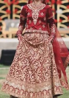 bridal lehanga in good condition