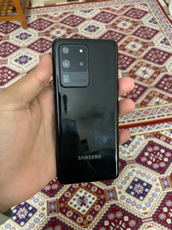 samsung s20 ultra official pta approved with box 12/128 back change 0