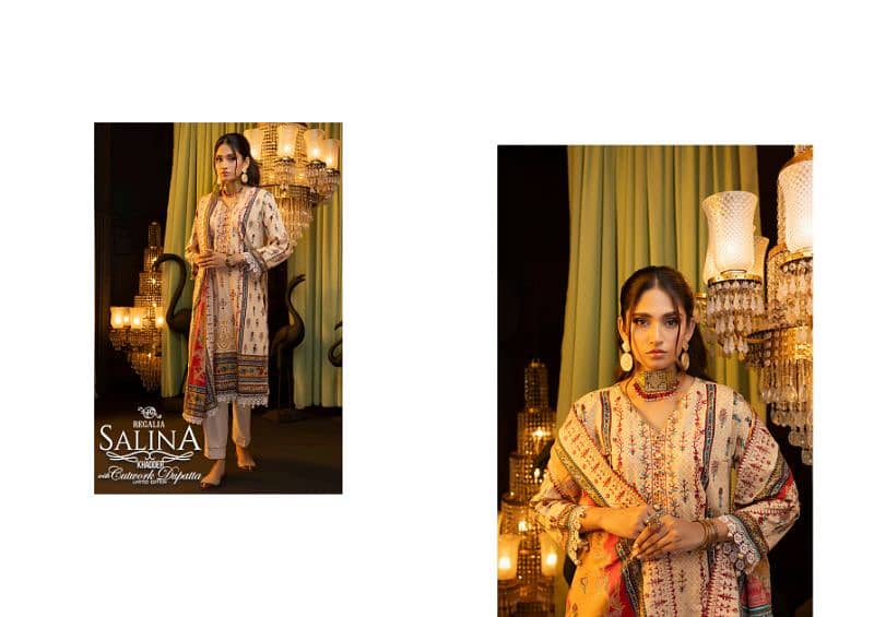 "Elegance Redefined: 3-Piece Unstitched Zohra Suit by MOTIFZ" 14