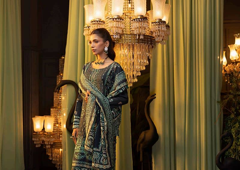 "Elegance Redefined: 3-Piece Unstitched Zohra Suit by MOTIFZ" 17