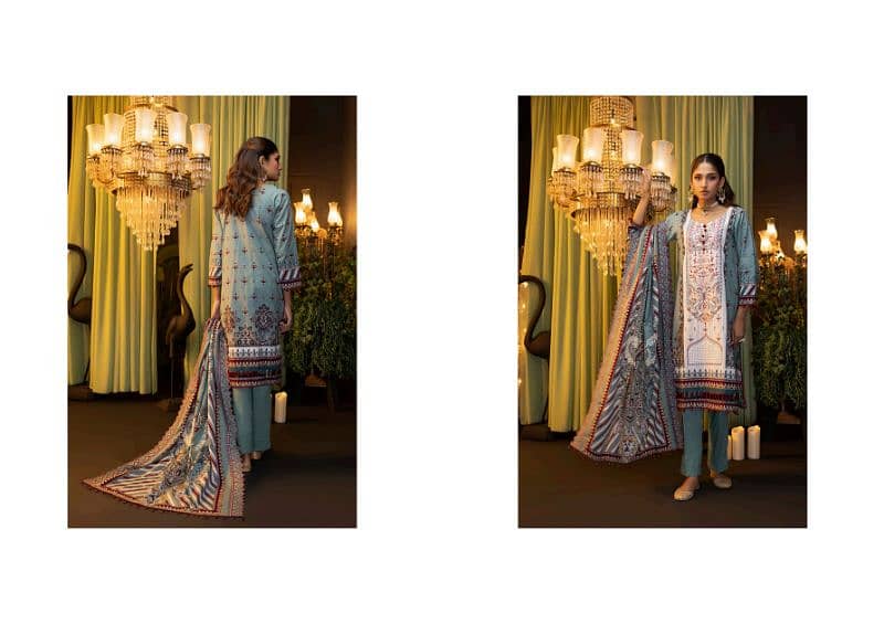 "Elegance Redefined: 3-Piece Unstitched Zohra Suit by MOTIFZ" 18