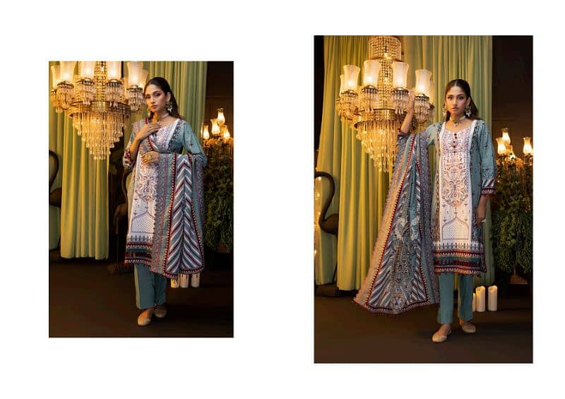 "Elegance Redefined: 3-Piece Unstitched Zohra Suit by MOTIFZ" 19