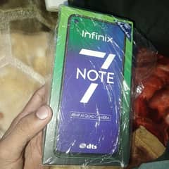 Infinix note 7 lite 4GB/64GB available in good condition.