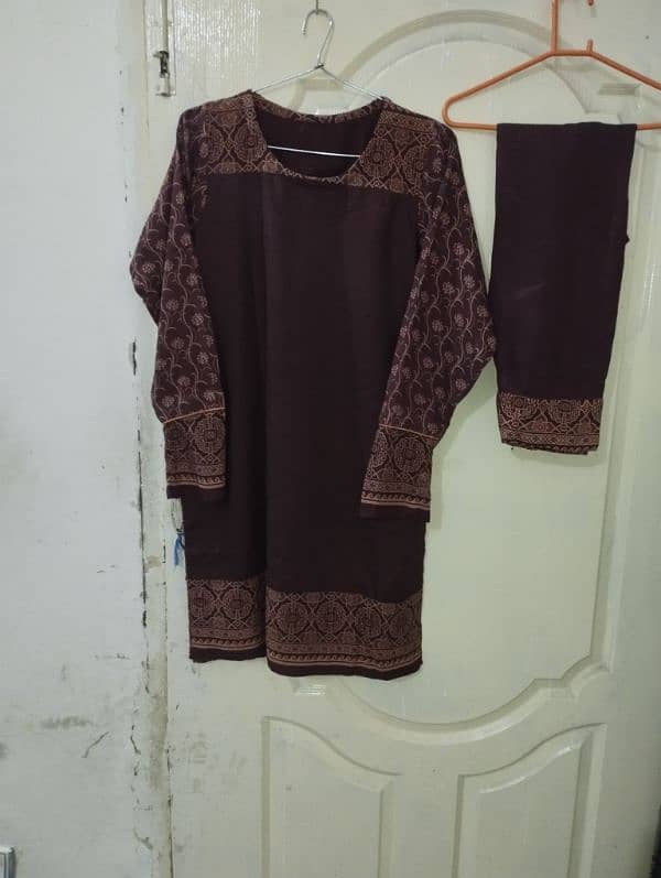 khaadi khaddar 2 piece dress for sale 0