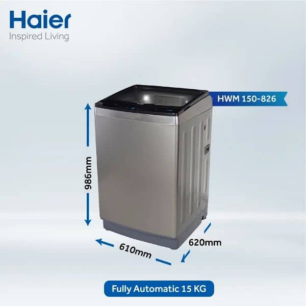 HWM 150-826 - Haier Washing Machine -15 kg Top Loading Fully Automatic 4