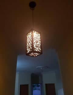 Wooden pendant ceiling hanging light lamp