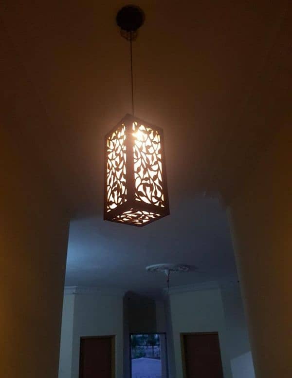 Wooden pendant ceiling hanging light lamp 0