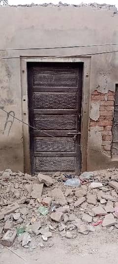 Old wooden door