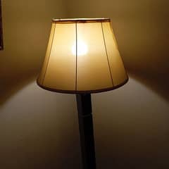 Floor wooden metal lamp New Condition