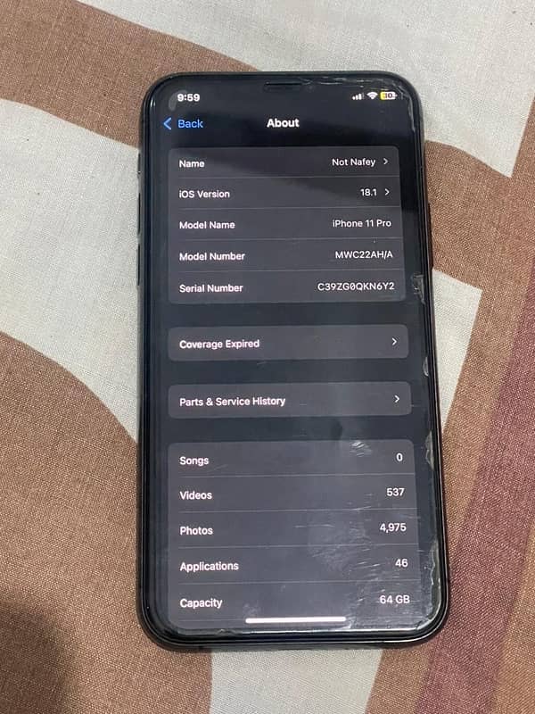 Iphone 11 Pro PTA APPROVED 64GB 0