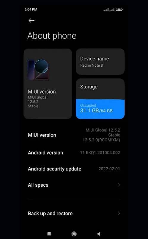 redmi note 8 PT approve with box and charger 3