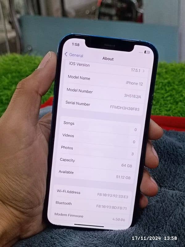 iPhone 12 JV 64GB HEALTH 82 TRUETONE FACEID ACTIVE WATERPACK 9