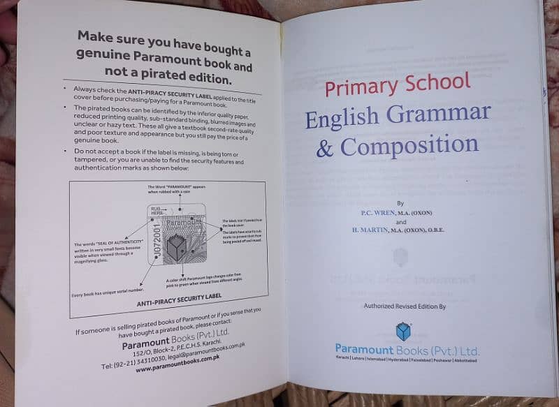 Wren and Martin, Primary Level, Grammar and Composition 1