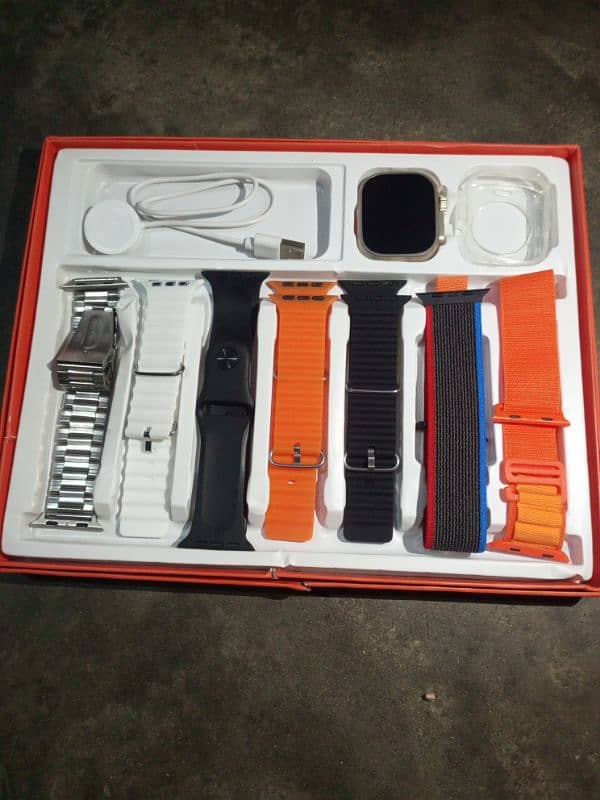 smart watch ultra 2, s100 49mm 7 straps 2