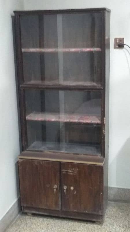 Go Lootlo Final Offer! It's An Antique Tall Wooden Display Showcase! 0