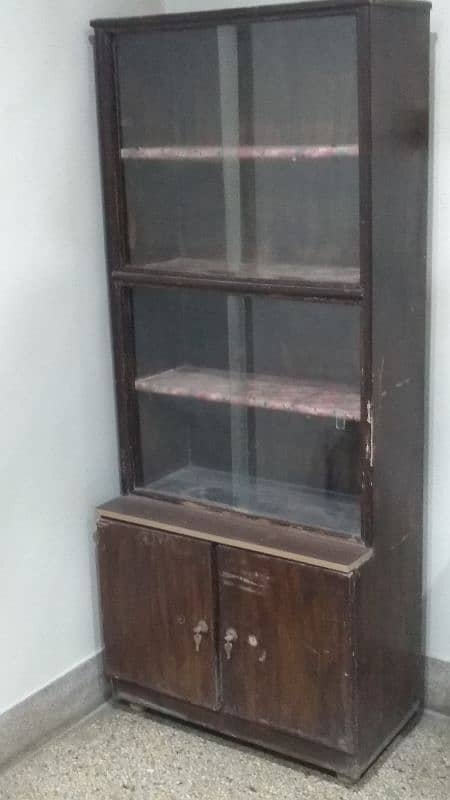 Go Lootlo Final Offer! It's An Antique Tall Wooden Display Showcase! 1