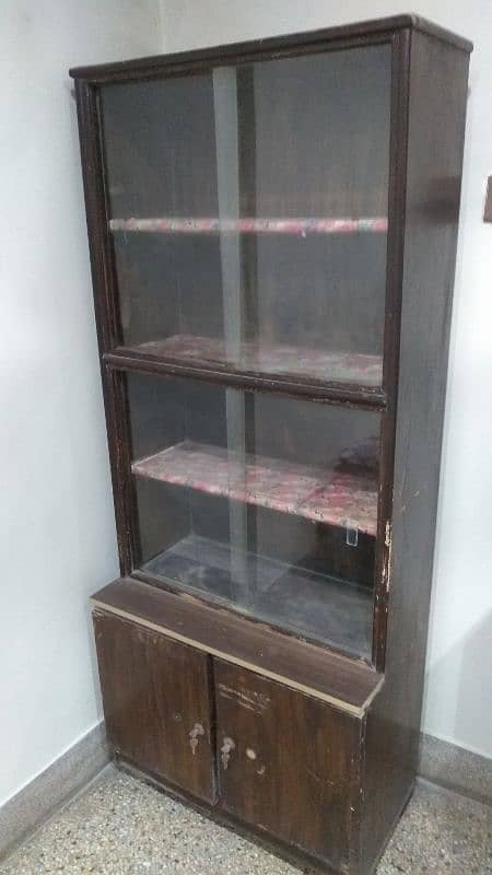 Go Lootlo Final Offer! It's An Antique Tall Wooden Display Showcase! 2