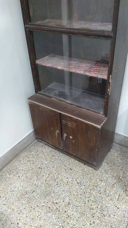 Go Lootlo Final Offer! It's An Antique Tall Wooden Display Showcase! 3