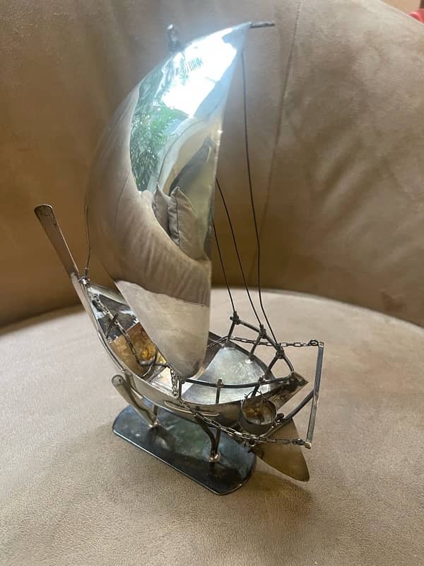 Antique Silver(chaandi) hand made boat 1