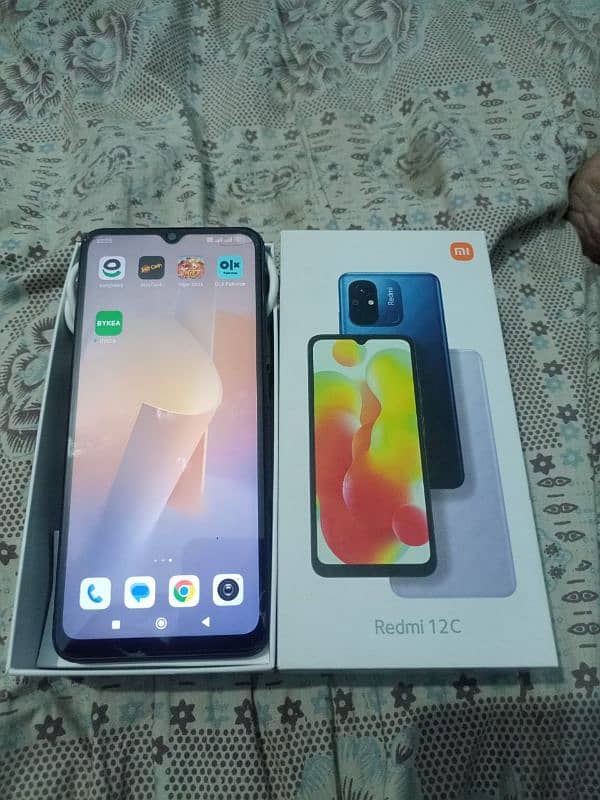 redmi 12c 4GB ram 128 GB all okay WhatsApp contact 03202070316 2