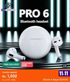 CHEAPER THEN ONLINE MARKET PRO 6 ORIGINAL AIR BUDS BRAND NEW WITH BOX