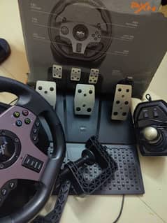 PXN V9 steering wheel and gearbox