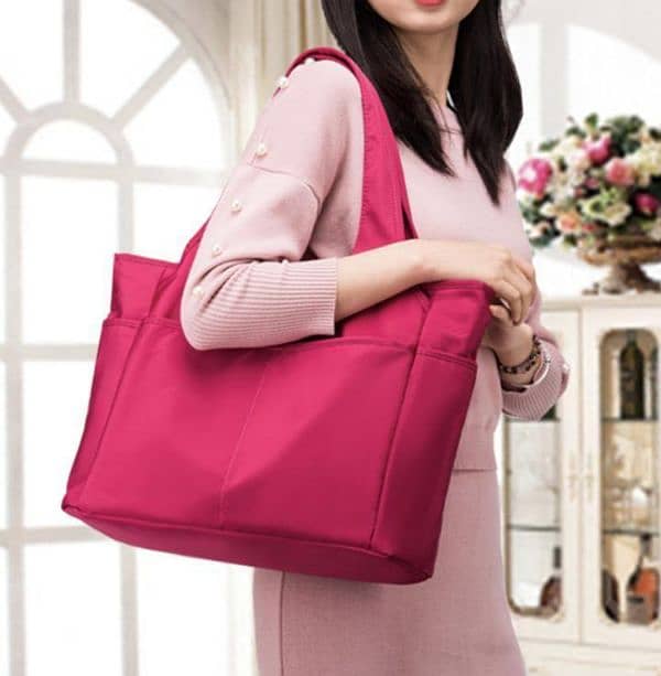 Women's Nylon Plain Shoulder Bag available with free home delivery 0