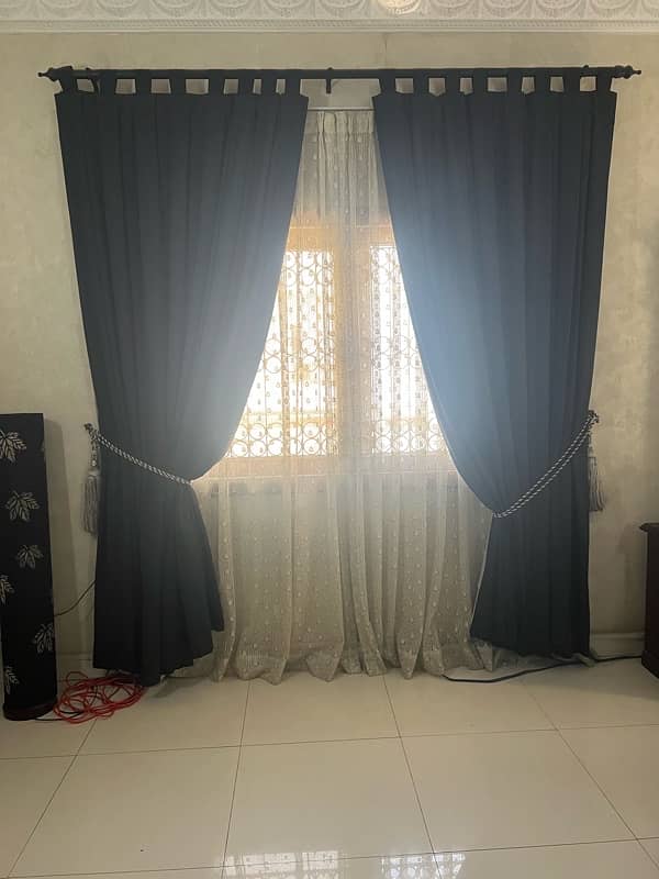 Black Tauheed Commercial made Curtains 0