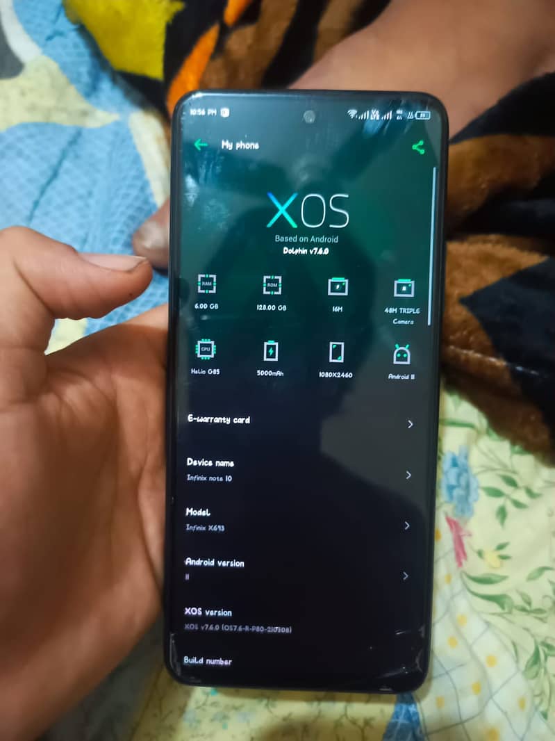 infinix note 10, 6/128GB, version 11, 0