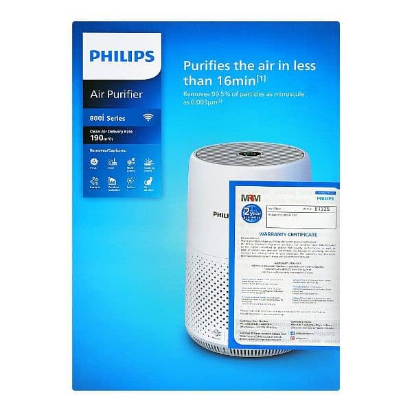 PHILIPS AIR PURIFIER AC0819 48M² 1