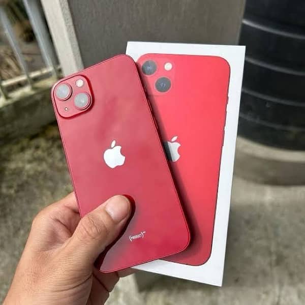 i phone 13 jv 128GB red clr with complete box 1