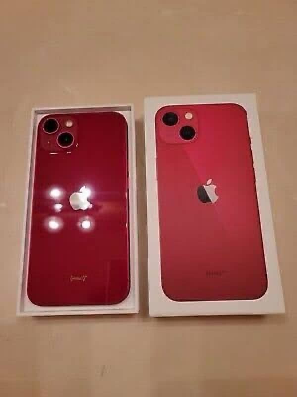 i phone 13 jv 128GB red clr with complete box 2