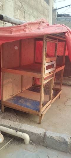 wooden cage in v good condition