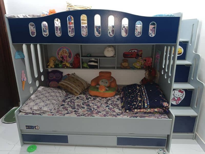 kids Bed for 3 Kids with Mattress for Sale 3