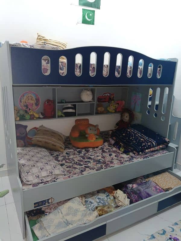 kids Bed for 3 Kids with Mattress for Sale 4