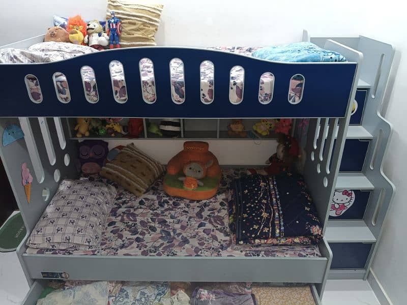 kids Bed for 3 Kids with Mattress for Sale 5