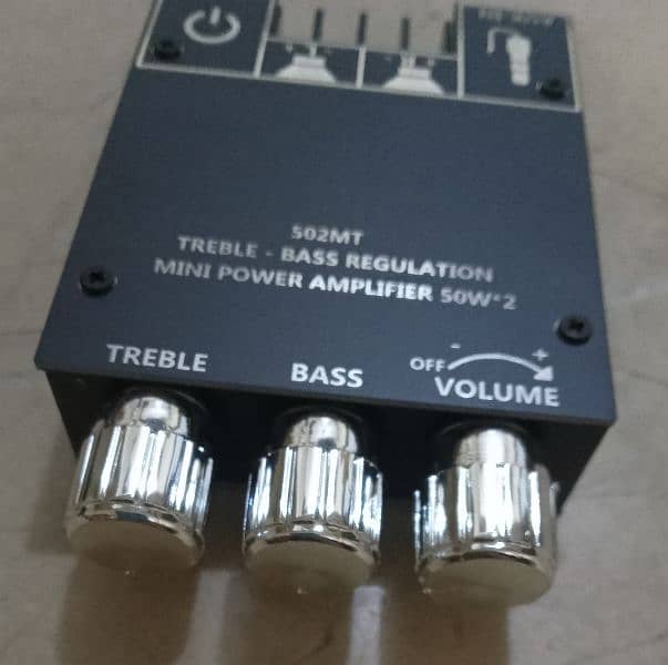 2*50 Stereo Blue tooth Amplifier with 12w power supply 1