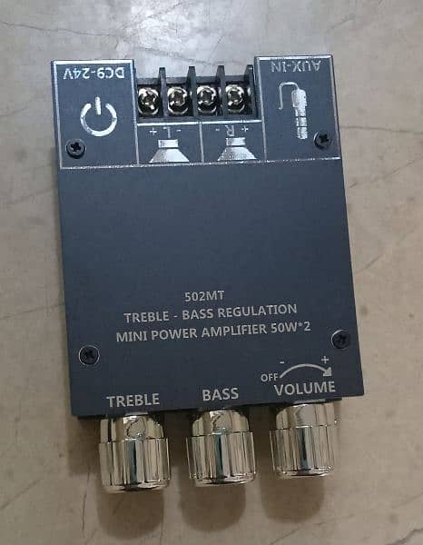 2*50 Stereo Blue tooth Amplifier with 12w power supply 5