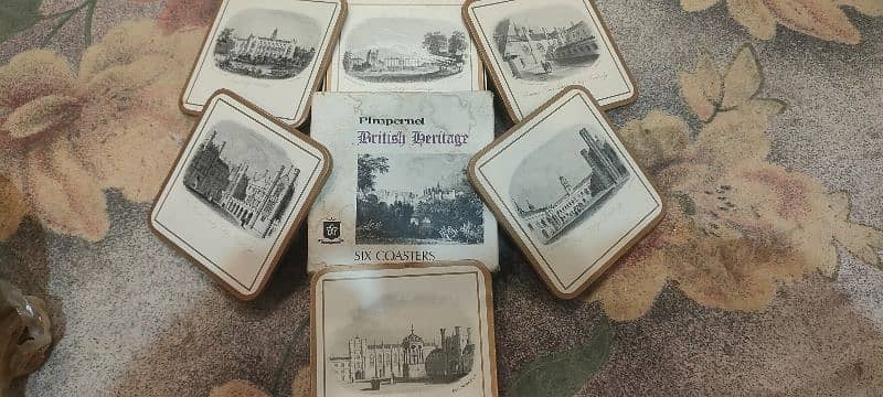 tea coaster 6 PCs {Uk} British heritage 0