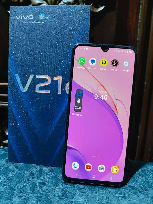 VIVO V21e mobile with complete box no open no repair just buy and used 6