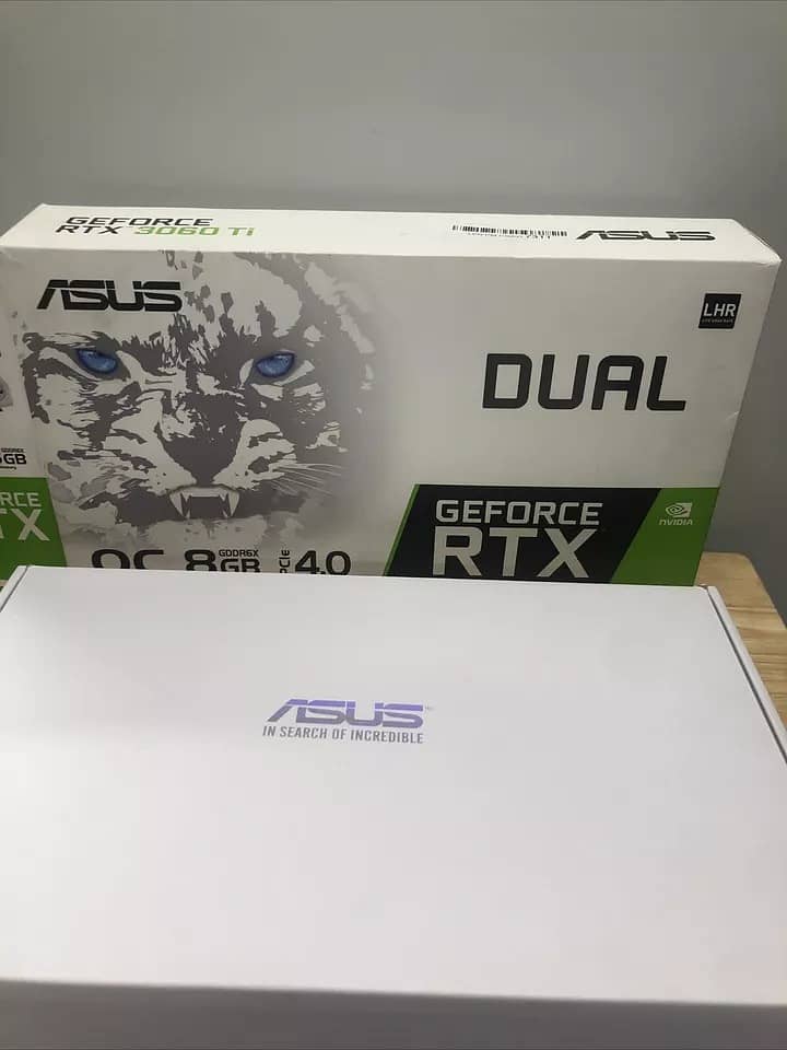 ASUS Dual NVIDIA GeForce RTX 3060 Ti White OC Edition Graphics Card ( 1