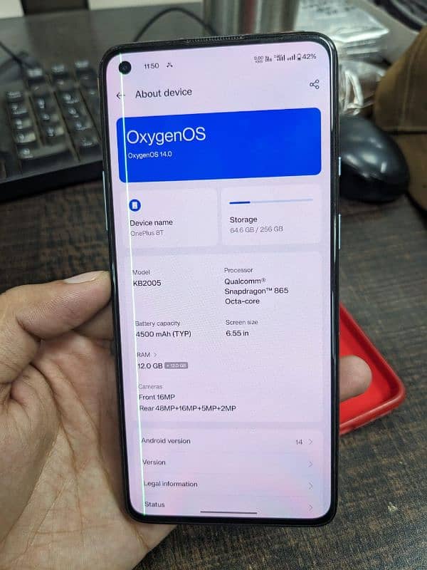 OnePlus 8t 12GB/256GB Pta Approved 3