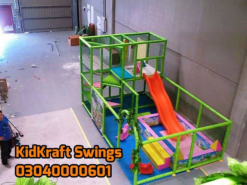 indoor slids, kids swings, kids rides, kids play set, soft play area 4