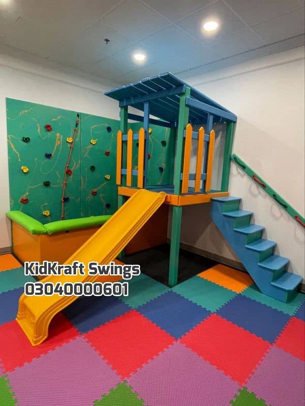 indoor slids, kids swings, kids rides, kids play set, soft play area 5