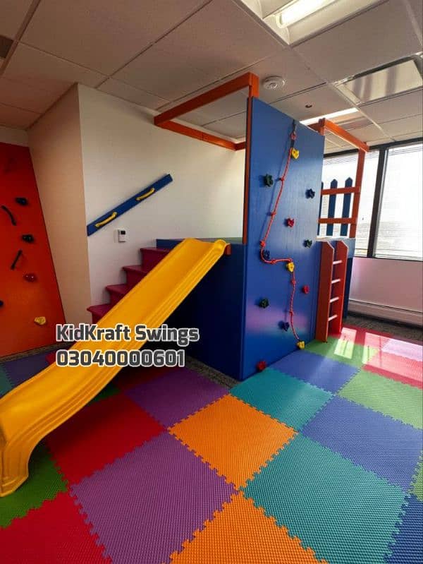 indoor slids, kids swings, kids rides, kids play set, soft play area 6