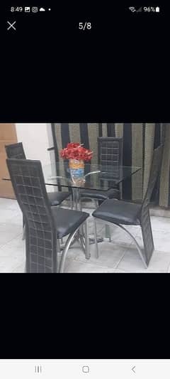 four chairs and table good condition